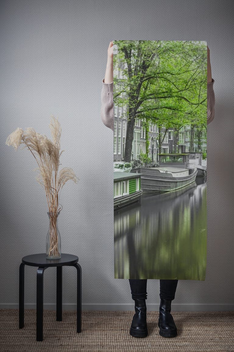 Waterways of Amsterdam wallpaper roll