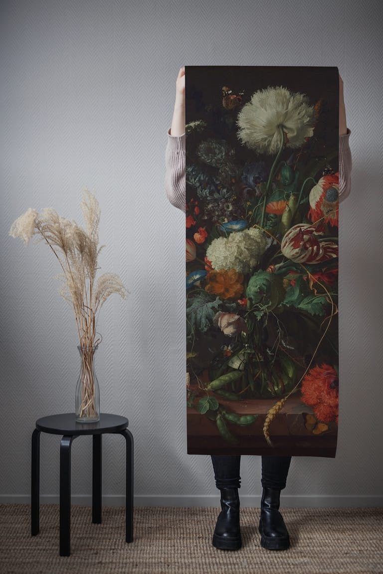 Flowers in Vase wallpaper roll