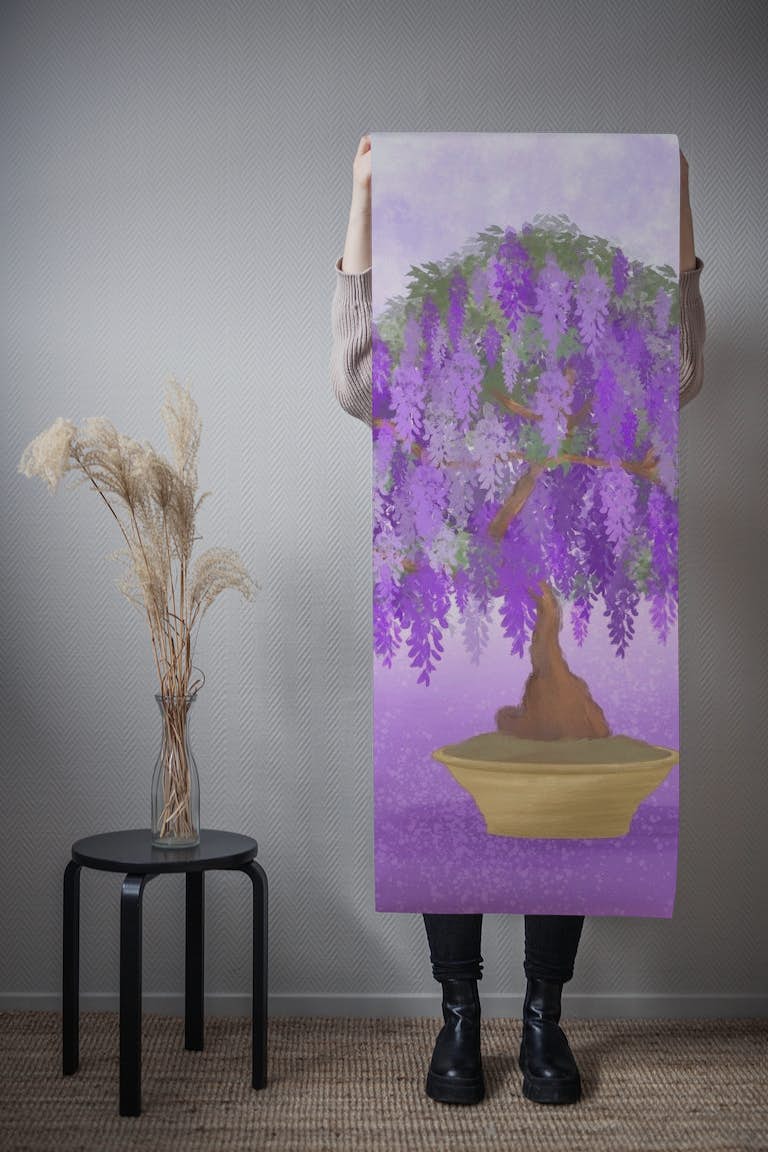 Wisteria Bonsai Tree papel pintado roll