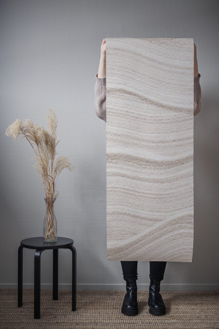 Wavy Textured Sand papel pintado roll