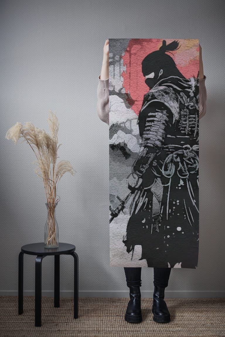 Samurai Grunge wallpaper roll