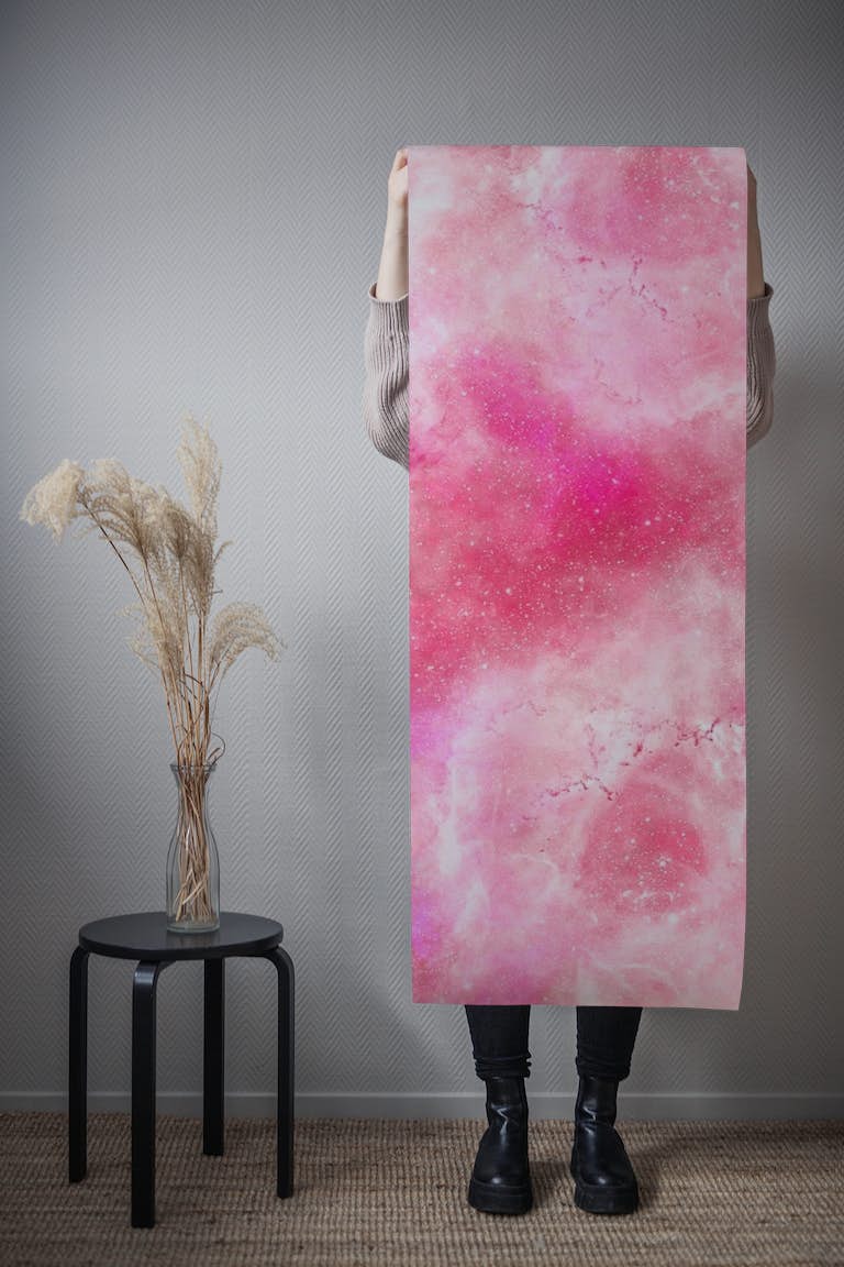 Pink Galaxy wallpaper roll
