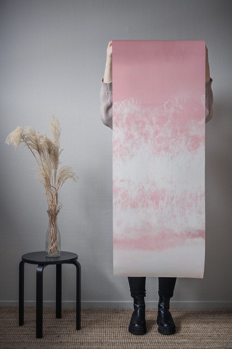 Pink Sea Breeze Watercolor wallpaper roll