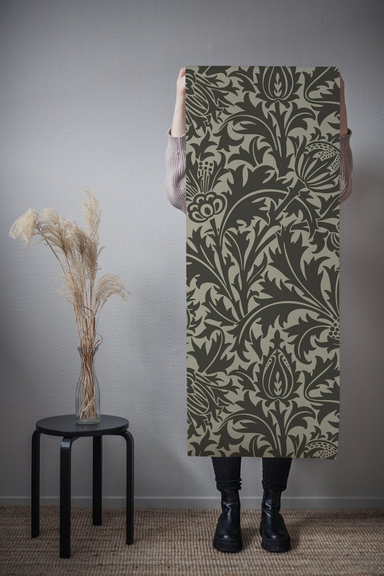 Victorian Pure Thistle 12 wallpaper roll