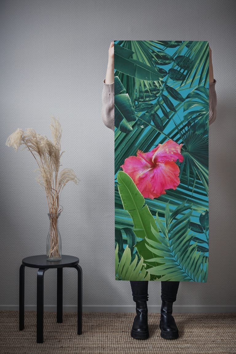 Tropical Hibiscus Flower 1 wallpaper roll