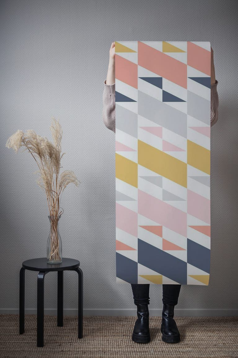 Shapes on a Diagonal behang roll
