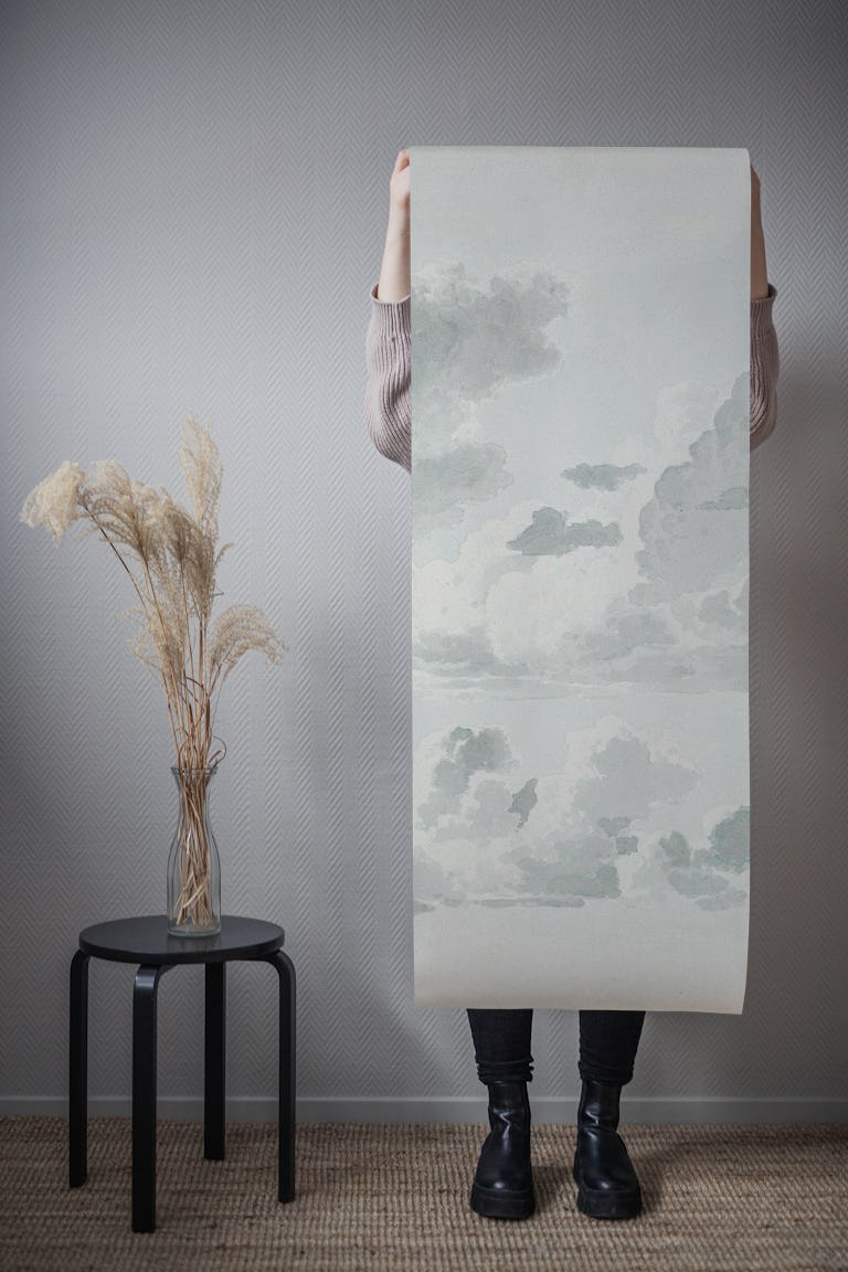 Vintage clouds papel pintado roll