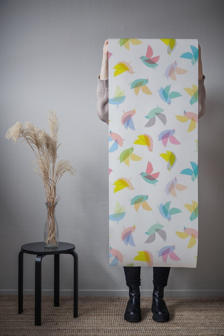 Birds Pattern wallpaper roll