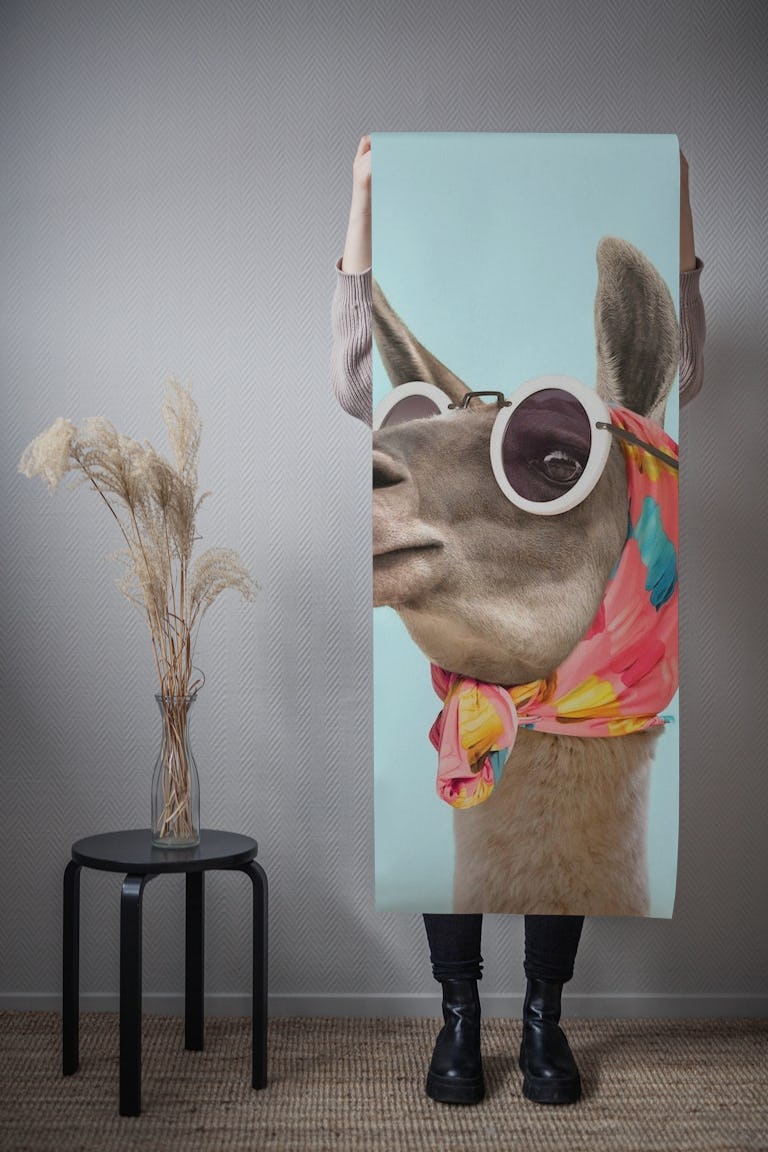 Fashion Llama wallpaper roll