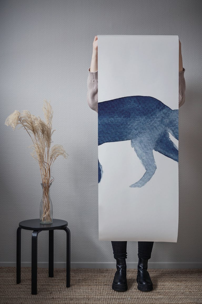 Blue Fox wallpaper roll