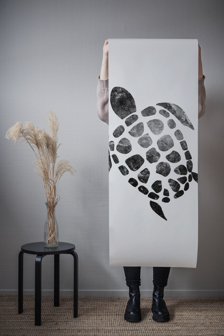 Minimal Sea Turtle 1 wallpaper roll