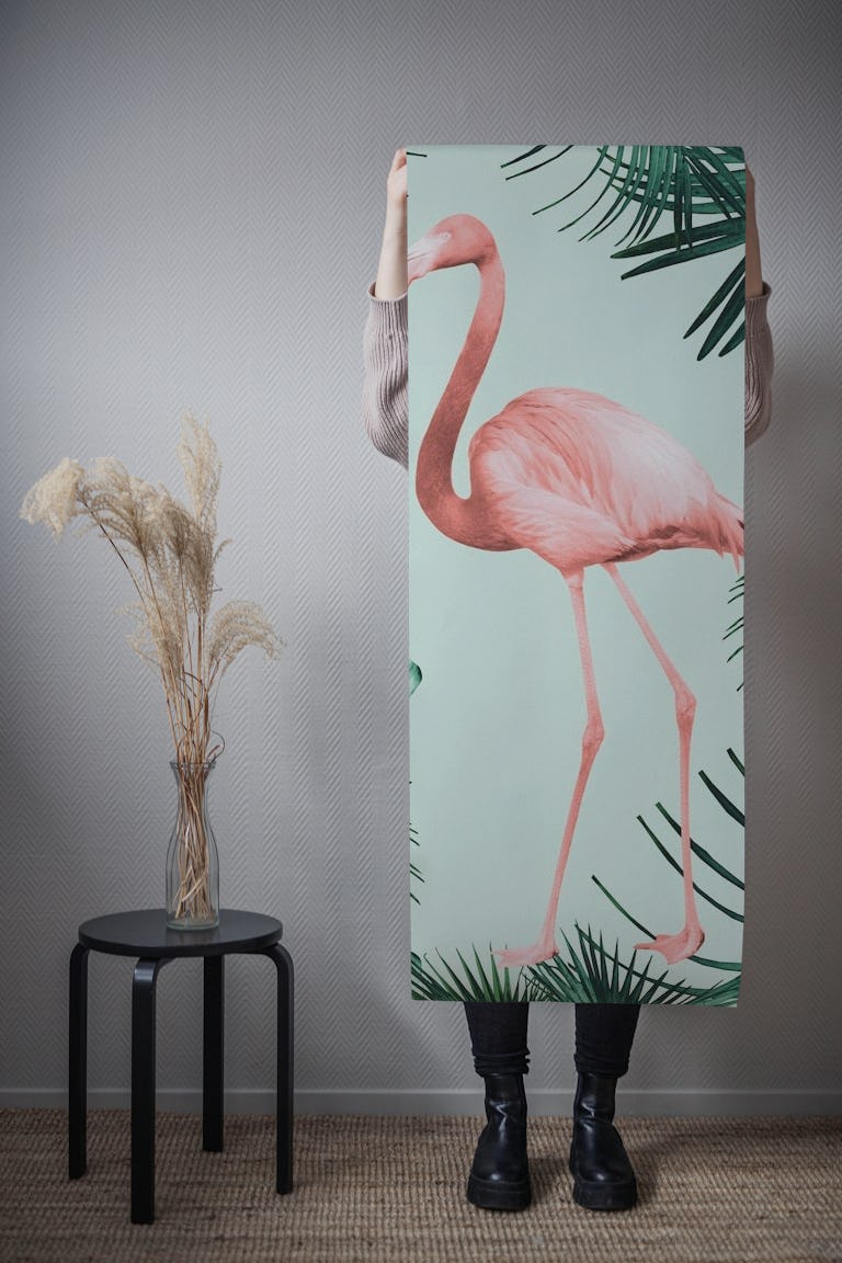 Flamingo in the Jungle 1 wallpaper roll