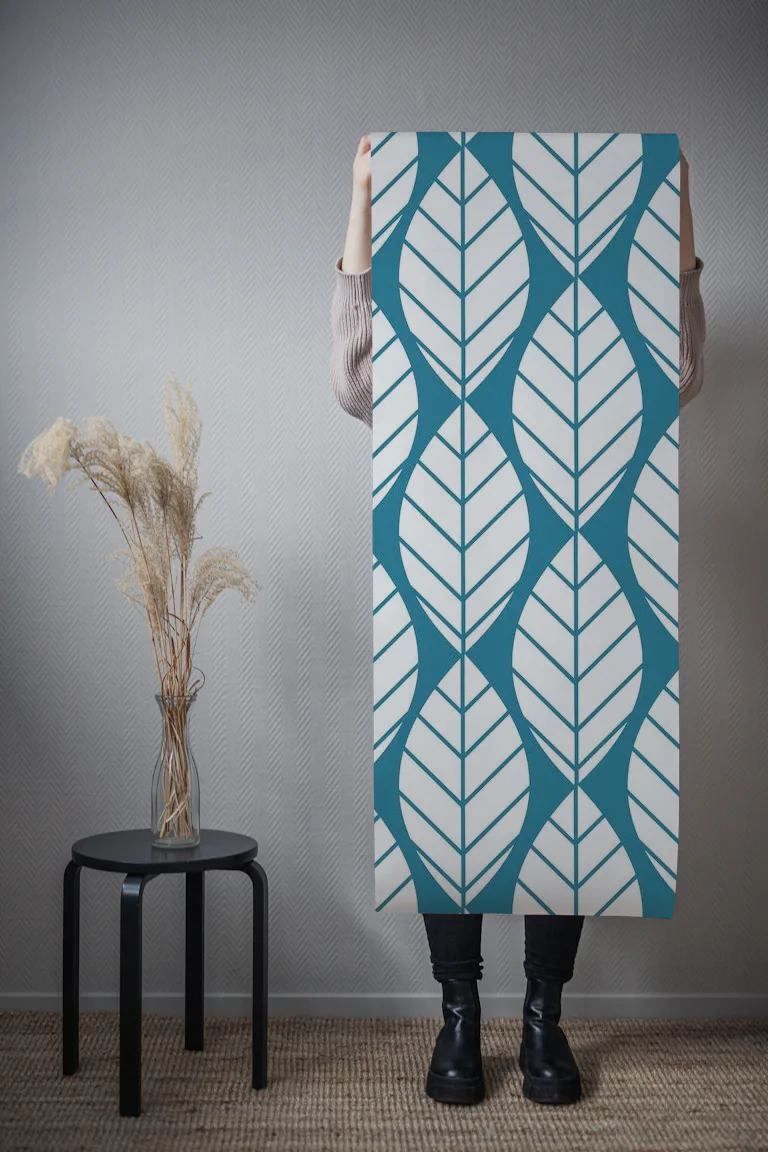 Buy White Green Leaf Pattern Wallpaper Online Happywall buy-white-green-leaf-pattern-wallpaper-online-happywall