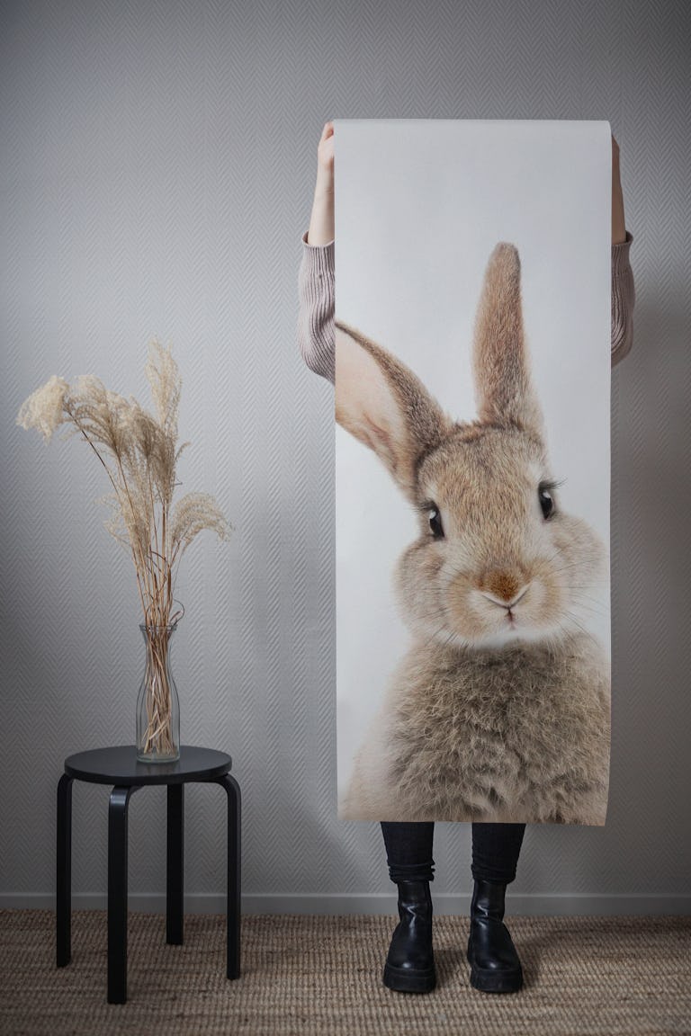 Peek-a-boo Bunny wallpaper roll