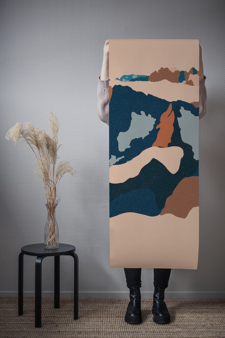 Abstract Mountaintop wallpaper roll