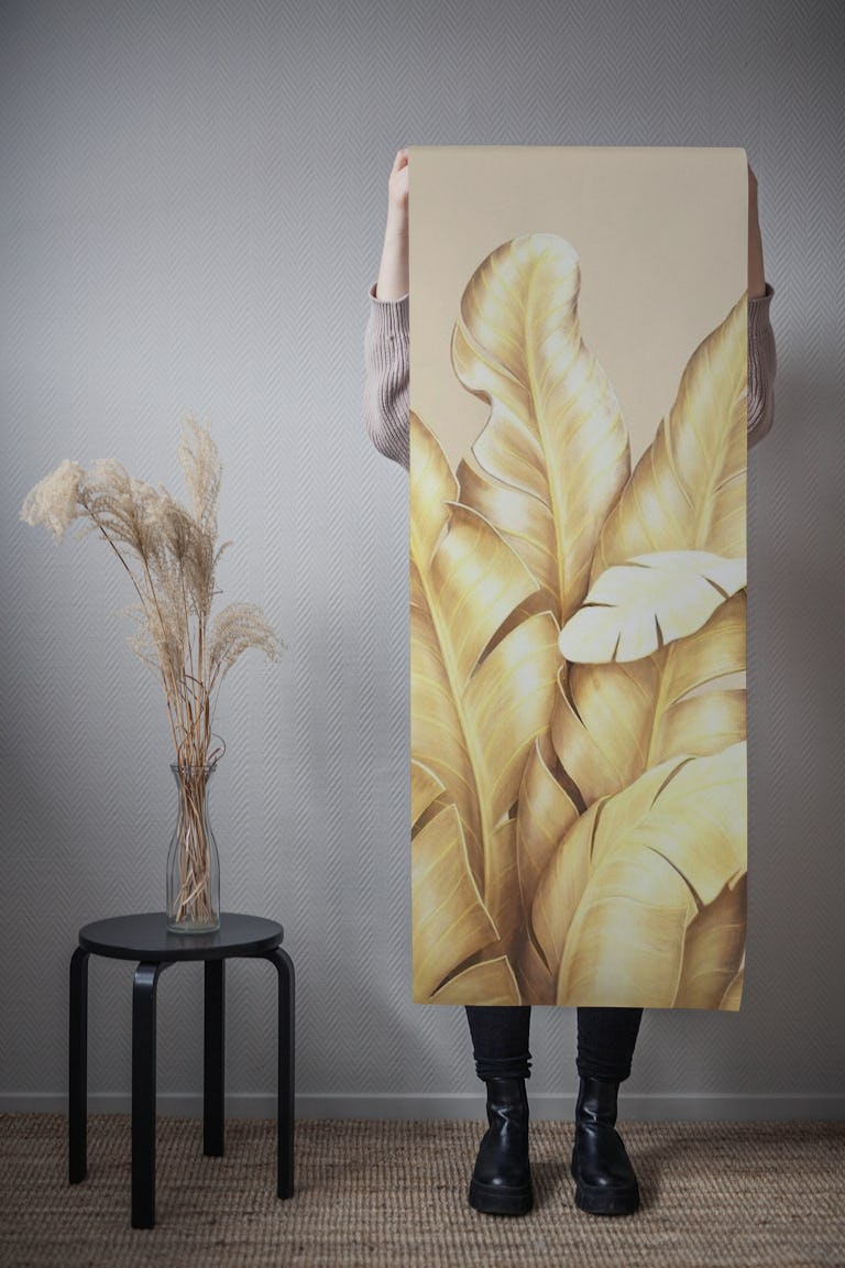 My golden leaves wallpaper roll