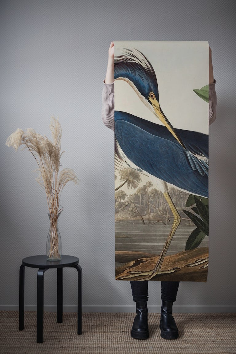 Vintage Tropical Bird tapet roll