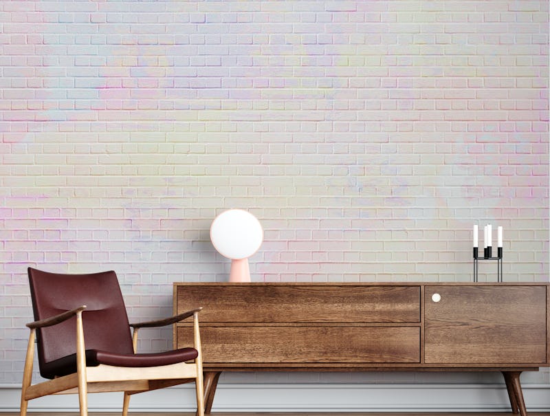 Pastel Paint Brick Wall