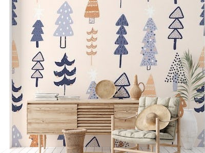 Pine Tree Repeat design