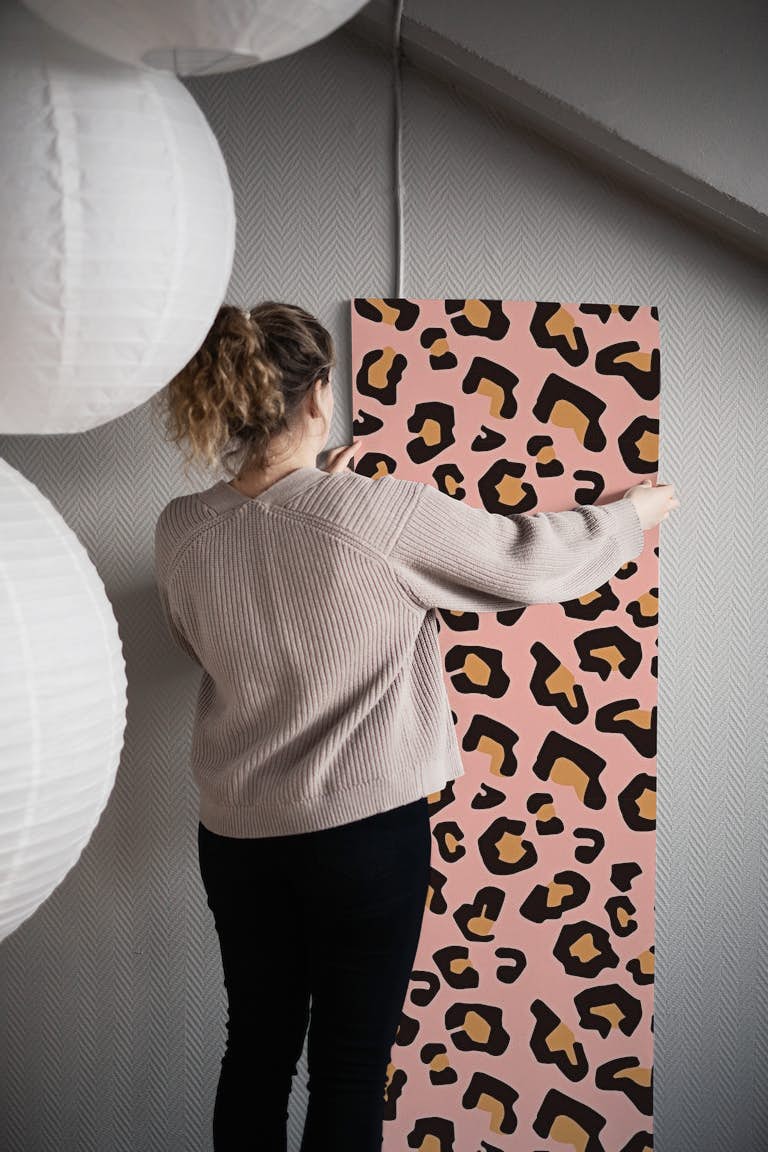 Modern Leopard Animal Print papel de parede roll