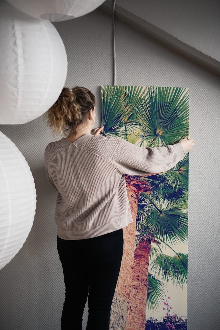 Tropical Vintage Palm papel de parede roll