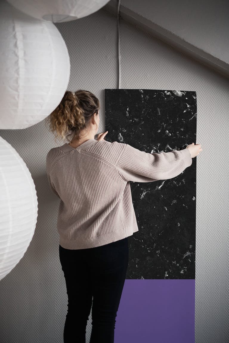 Ultra Violet Black Marble 1 ταπετσαρία roll