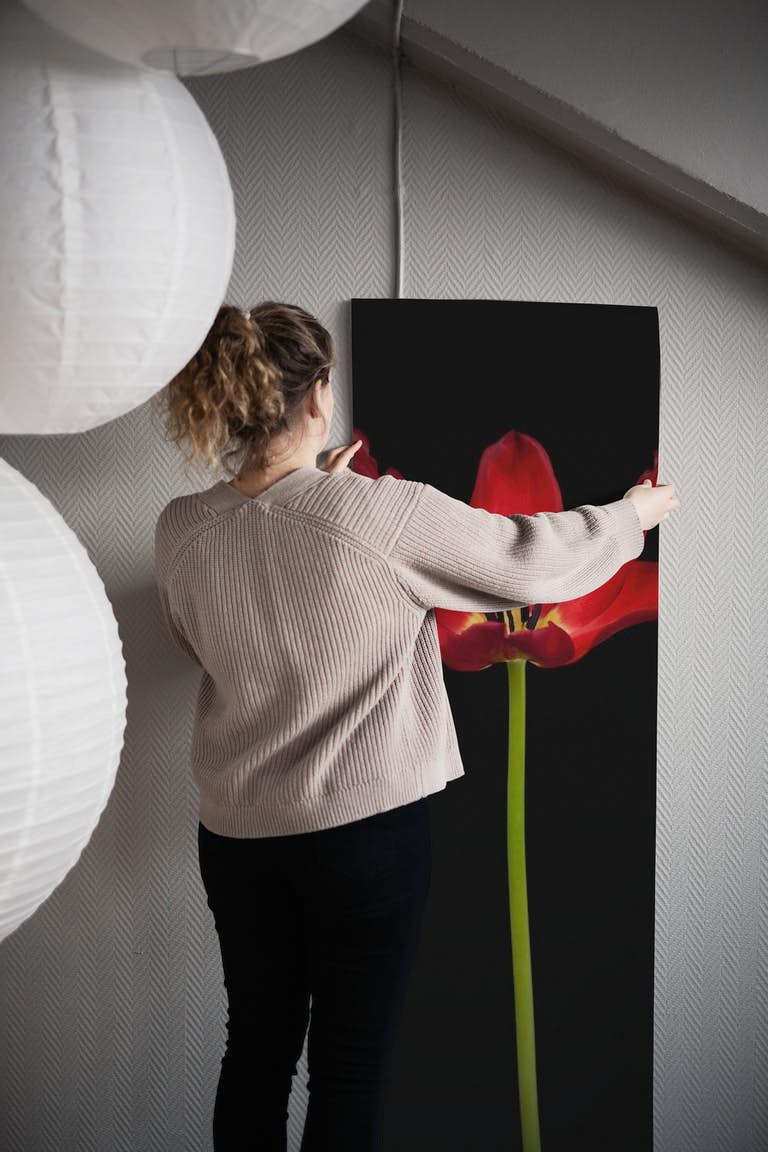 Moneymaker tulip flower papel de parede roll