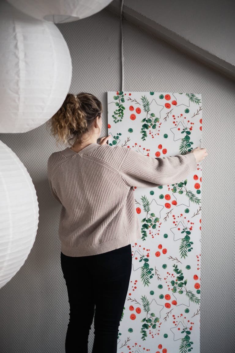 Christmas Botany 003 wallpaper roll