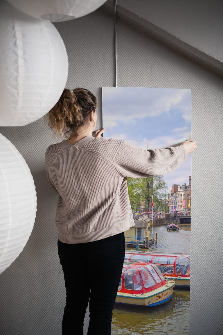 Amsterdam's Historic Waterfront carta da parati roll