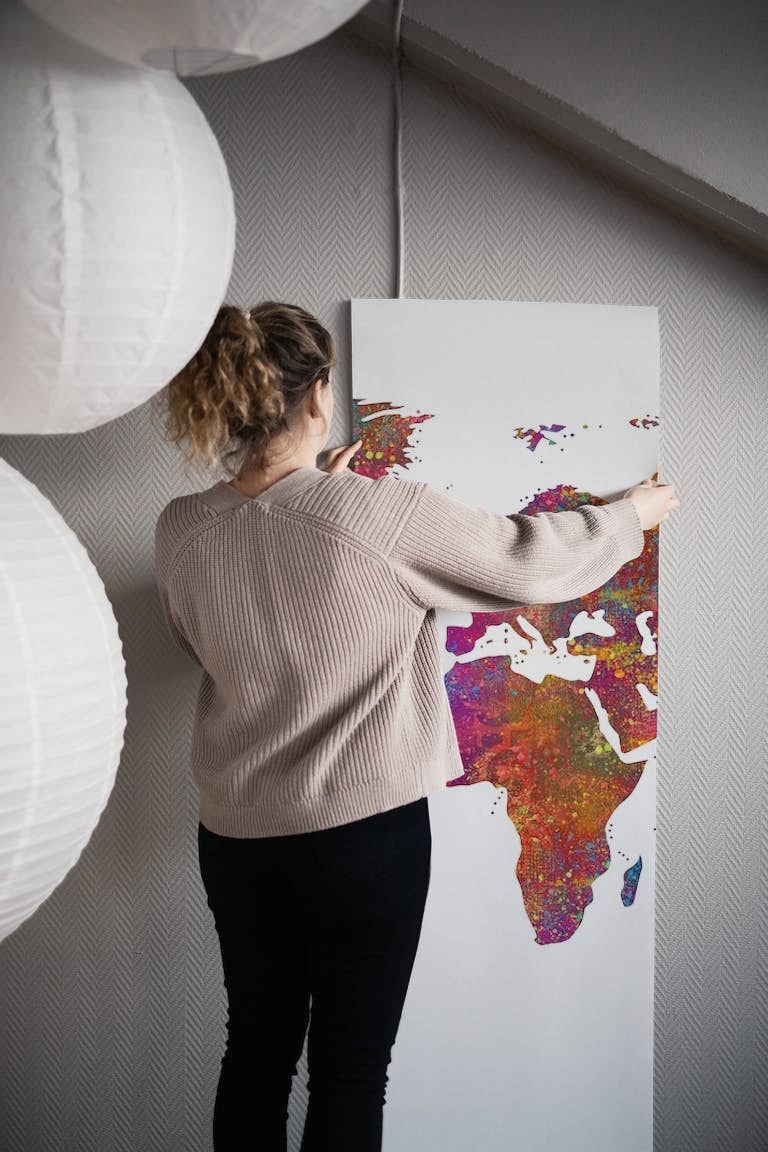World Map 1 papiers peint roll