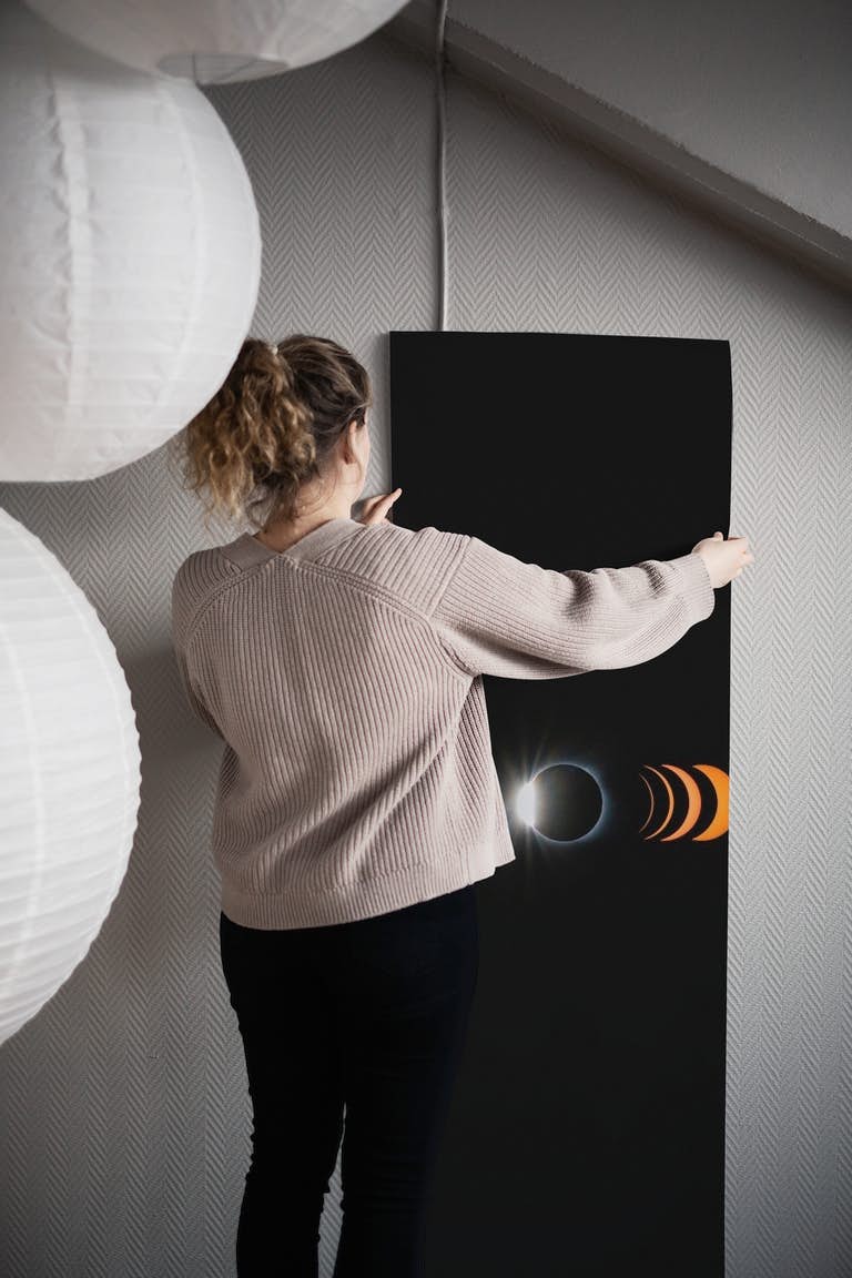 2017 total solar eclipse papel pintado roll