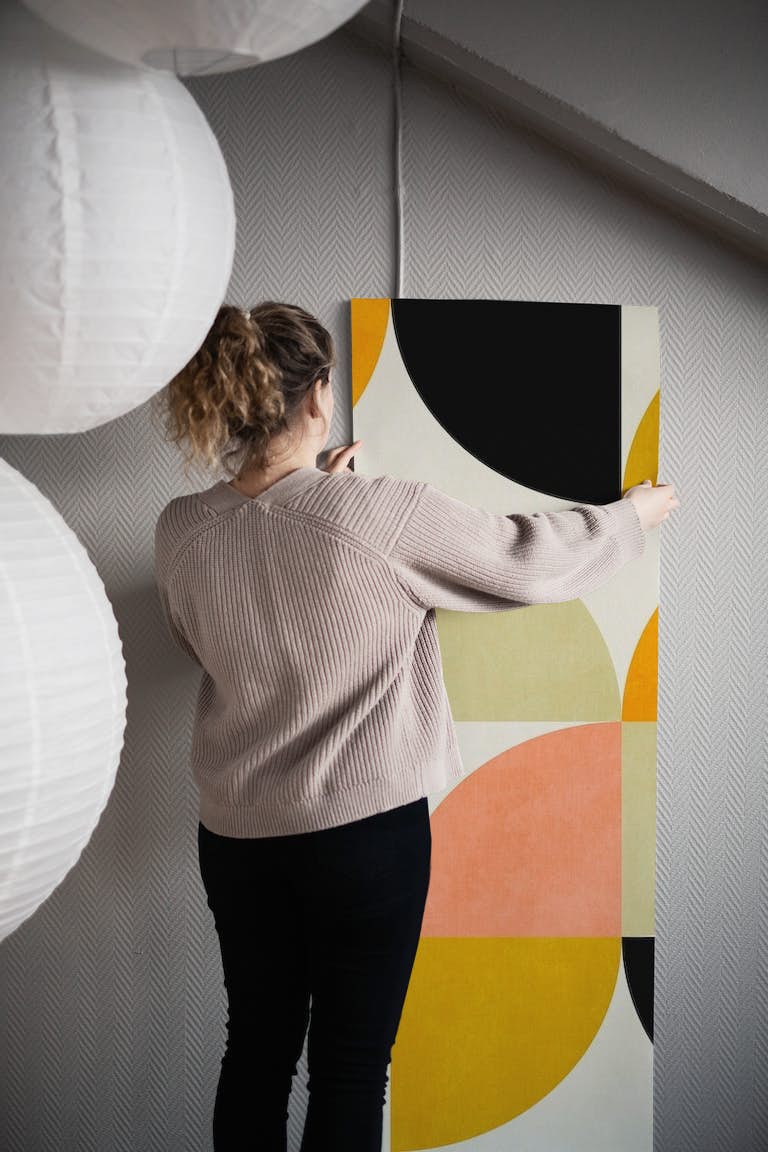Geometric Bauhaus Abstract Classic behang roll