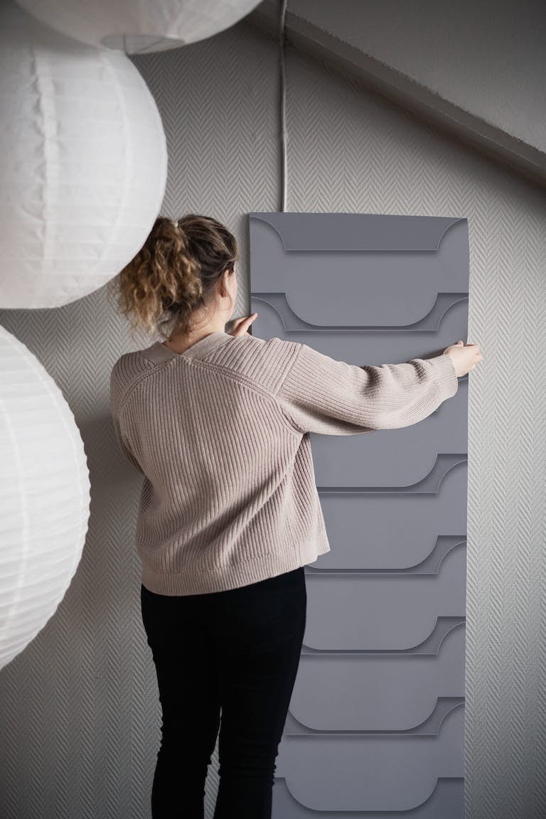 Modern Bauhaus Mid Century 3D papel de parede roll
