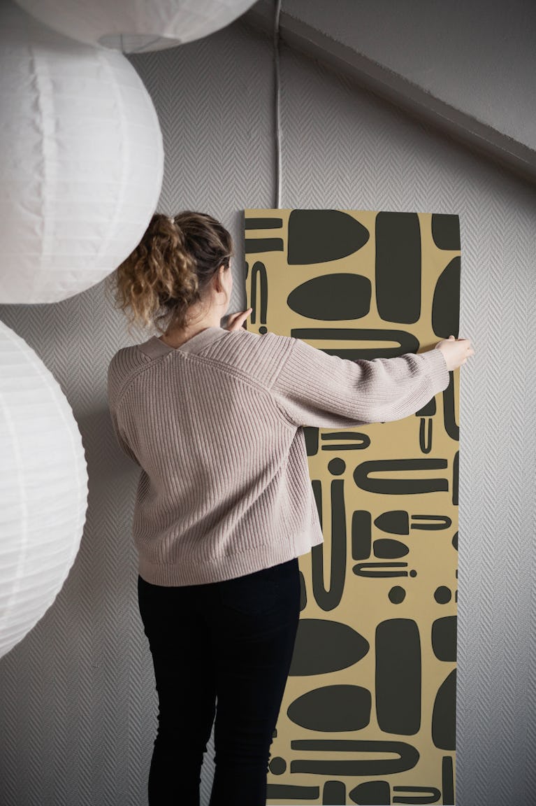 Mid-Century Bauhaus Luxury wallpaper roll