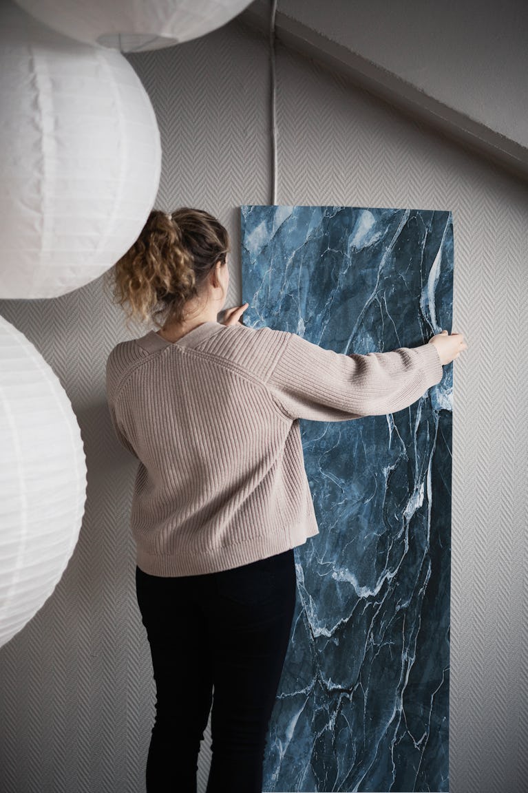 Midnight Marble Elegance wallpaper roll