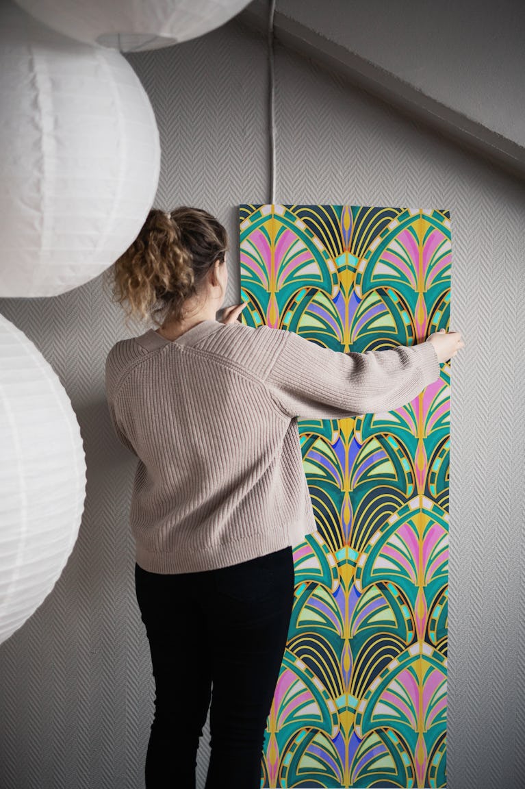 Art deco Gatsby glamour wallpaper roll