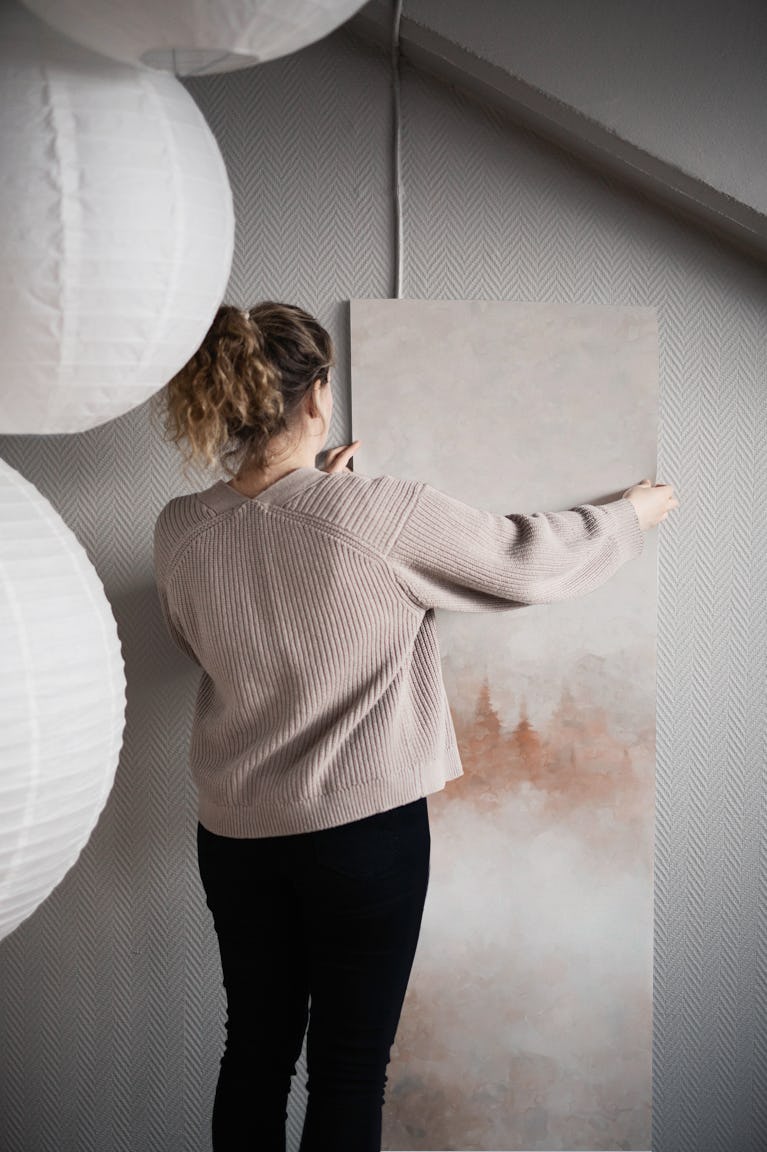 Misty Pinewood Escape wallpaper roll