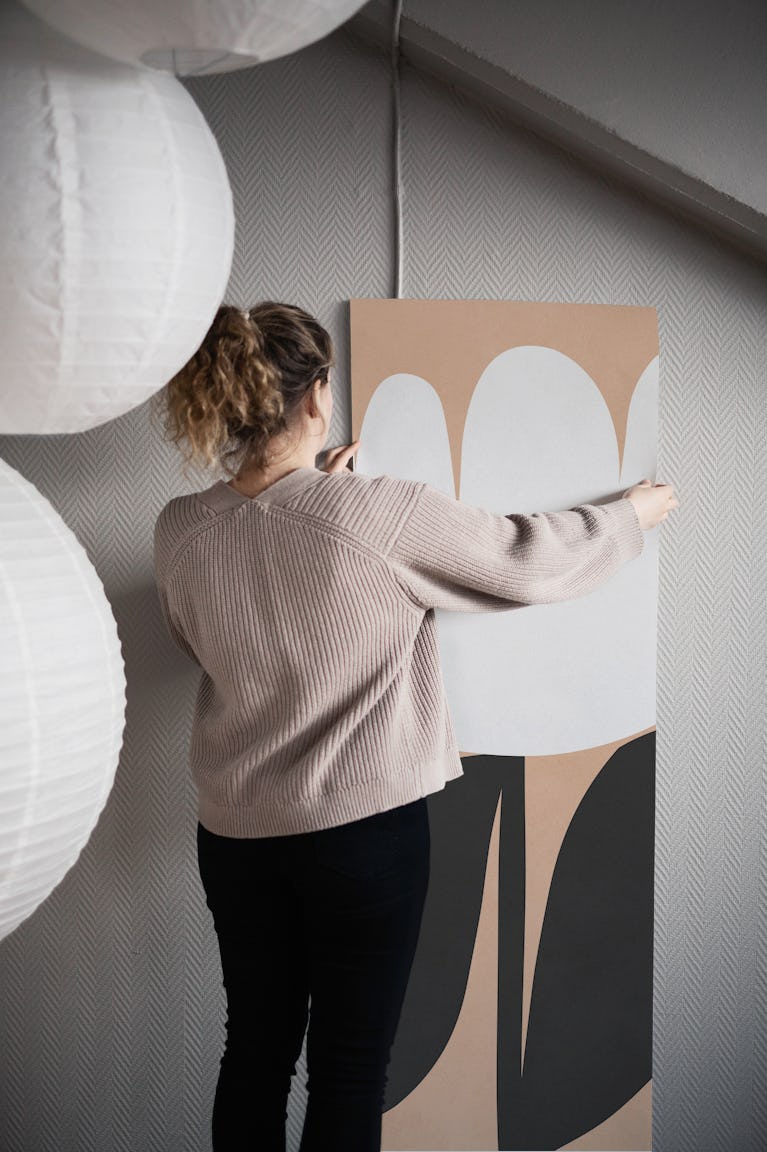 Modern Botanical Decor wallpaper roll