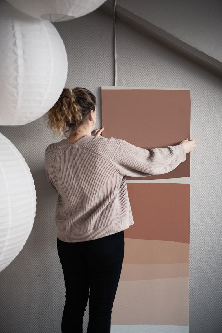 Modern Blush wallpaper roll