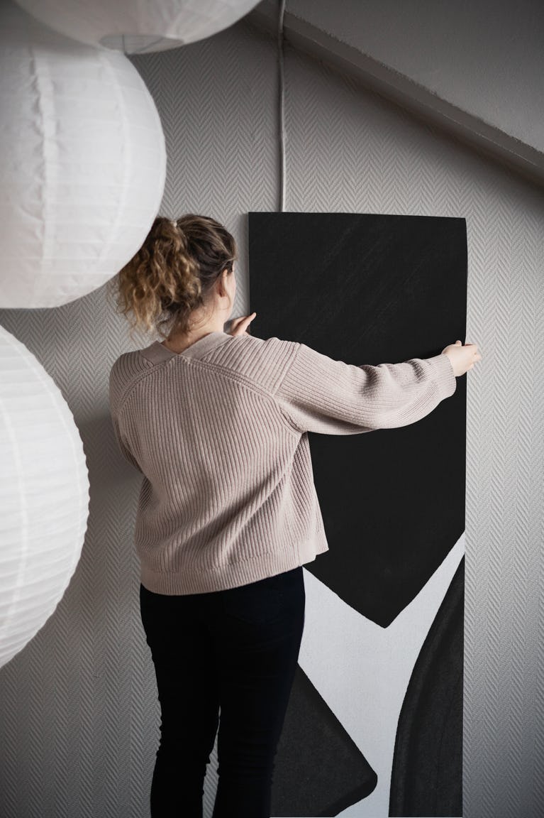Minimalist Painting Black II wallpaper roll
