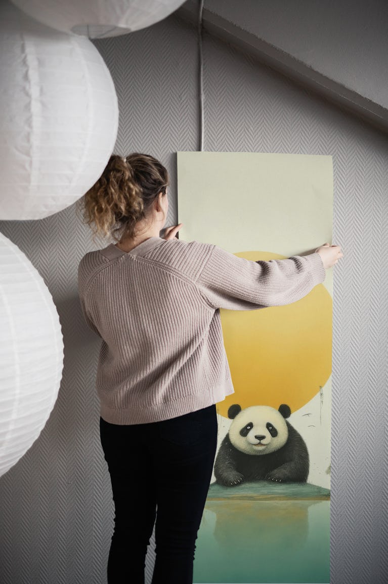 Minimal Panda wallpaper roll