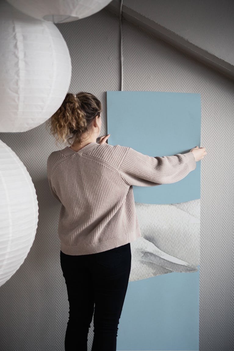 Beluga Swimming wallpaper roll