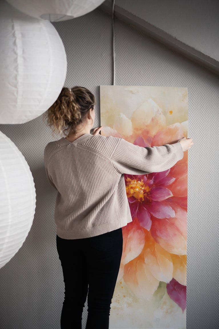 Blossoming Elegance Watercolor wallpaper roll