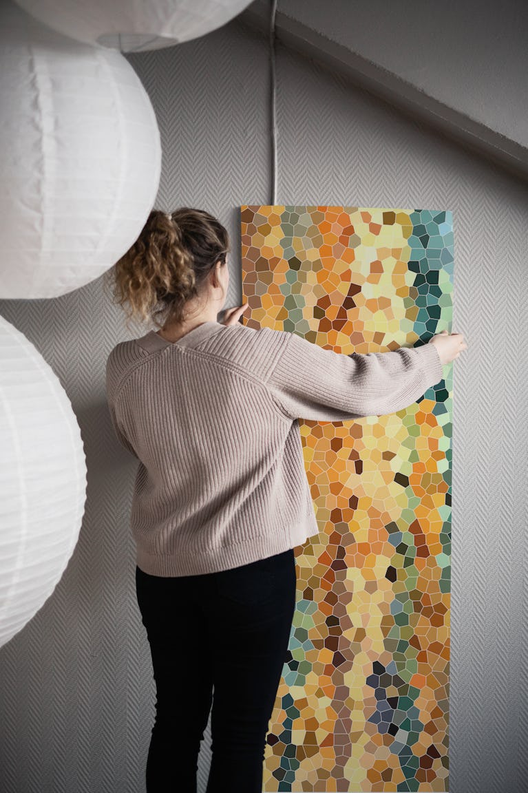 Autumn Mosaic Vibes wallpaper roll