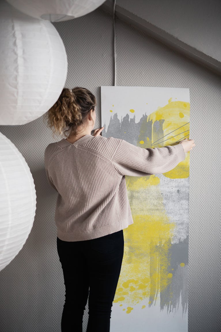 Watercolor Shapes No 6 wallpaper roll