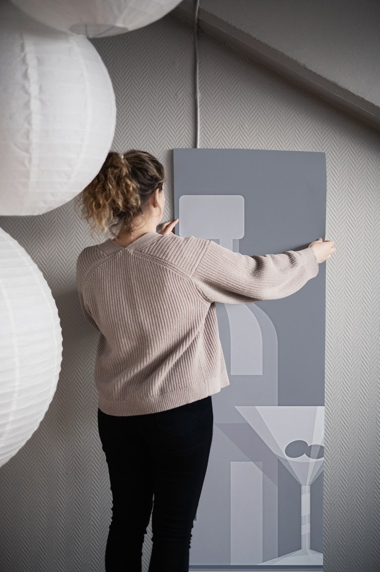 Vintage Cocktail Modernist wallpaper roll