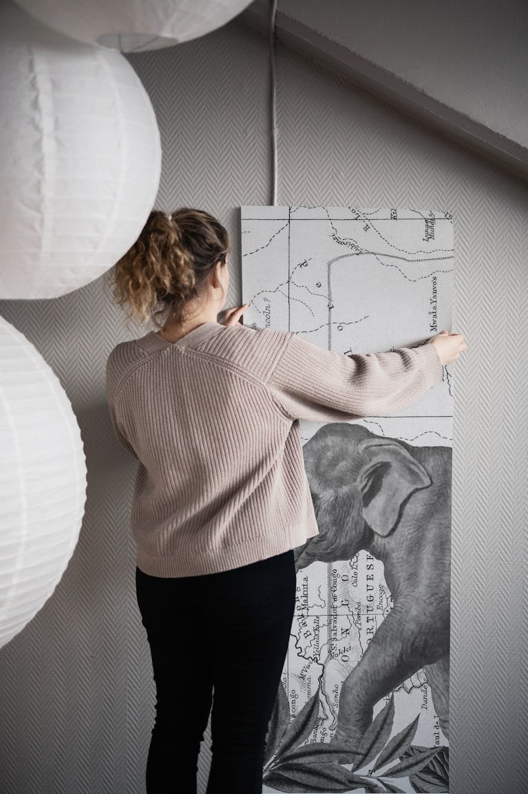 Explore Africa Elephant wallpaper roll