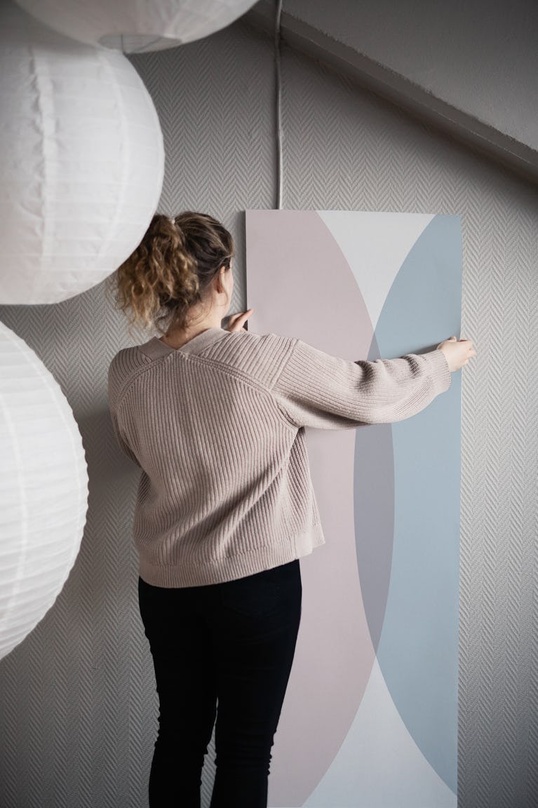Modern Mid Century Arches wallpaper roll
