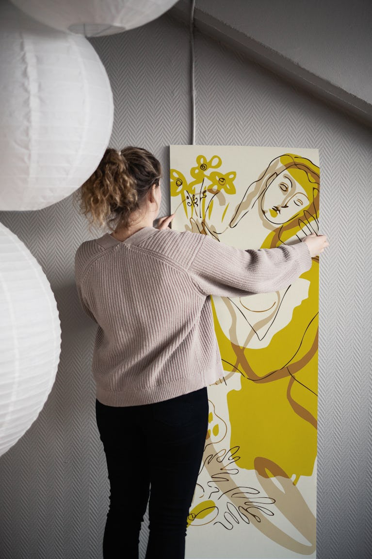Mid Century Woman wallpaper roll