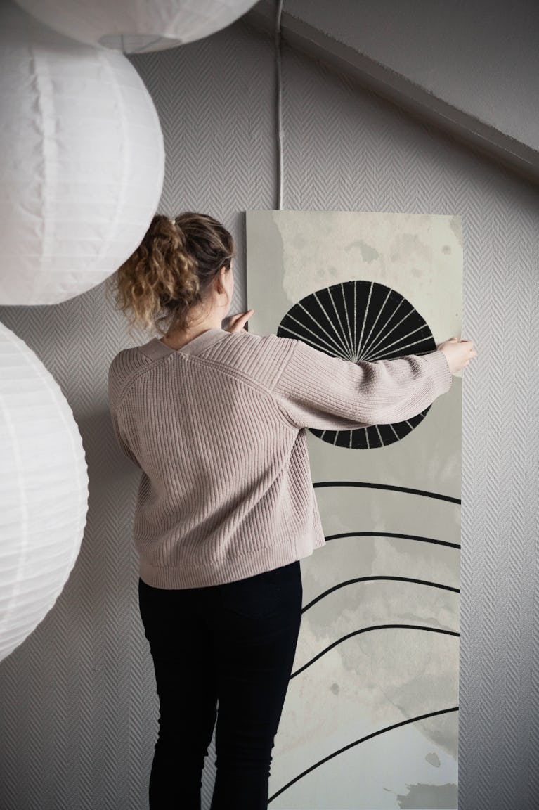 Mid Century Winter wallpaper roll